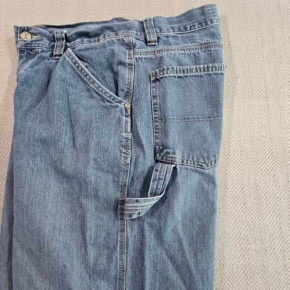 Route 66 Jeans Men's Size 32x34 Light Wash Denim Carpenter Boot Cut 100% Cotton - Picture 9 of 16